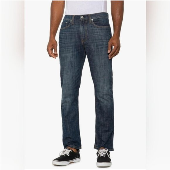 Men's Lucky Brand Jeans Size 38 X 30 121 Heritage Slim Dark Wash Blue Denim Pant - Picture 12 of 12